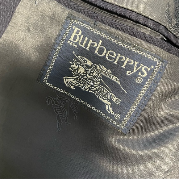Burberry Men’s Vintage Sport Jacket Navy Great Condition Size 41 Wool - Picture 8 of 8